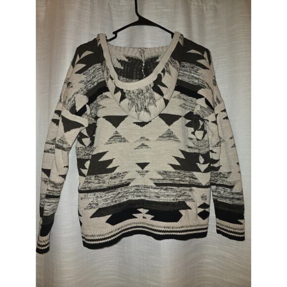American Eagle Outfitters|100% Cotton Hooded Pullover Sweater|AEO Size S boho - Picture 2 of 5